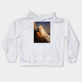 Saint Augustine and Saint Monique by Ary Scheffer Kids Hoodie